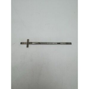 Vintage GENERAL No. 300 Machinist 6" Decimal Equivalents Stainless Metal Ruler